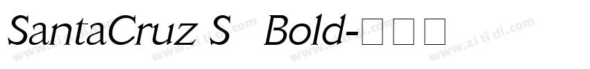 SantaCruz SF Bold字体转换